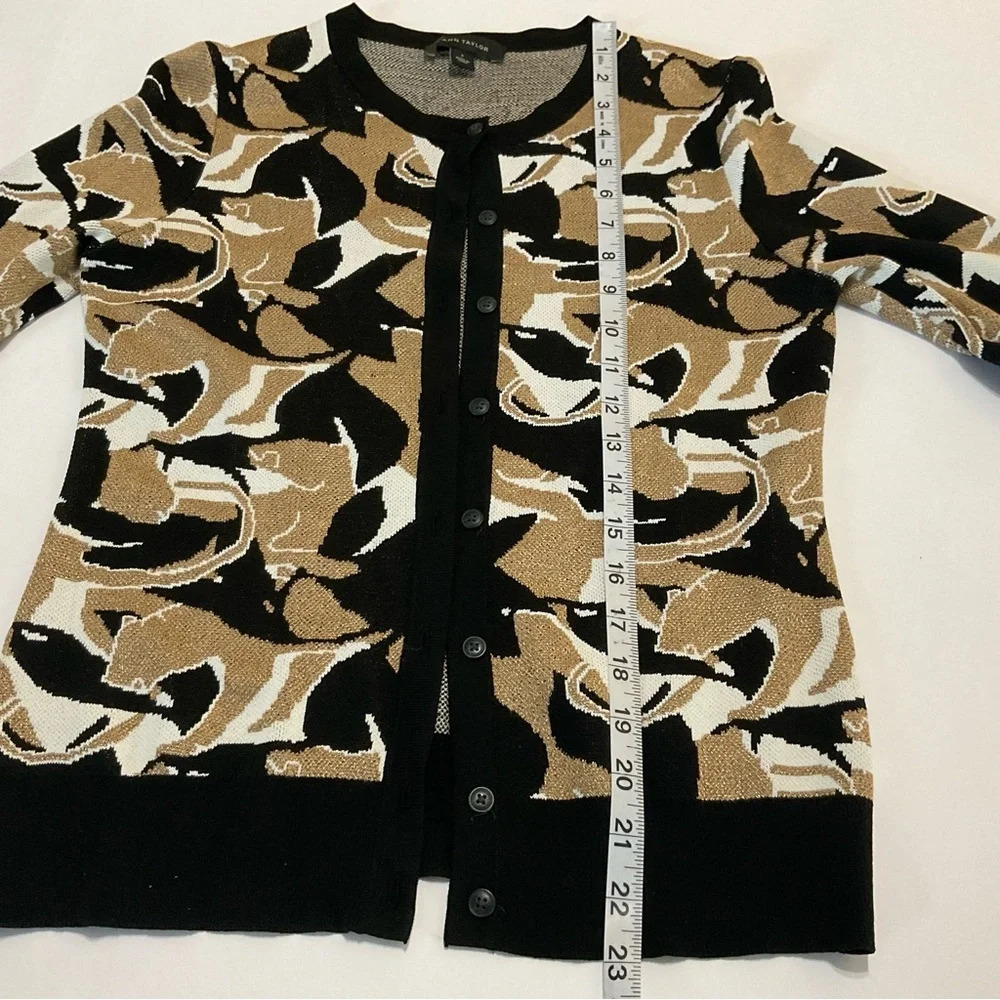 Ann Taylor Women's Sweater - Black, Brown, White size small true to size - Picture 8 of 14